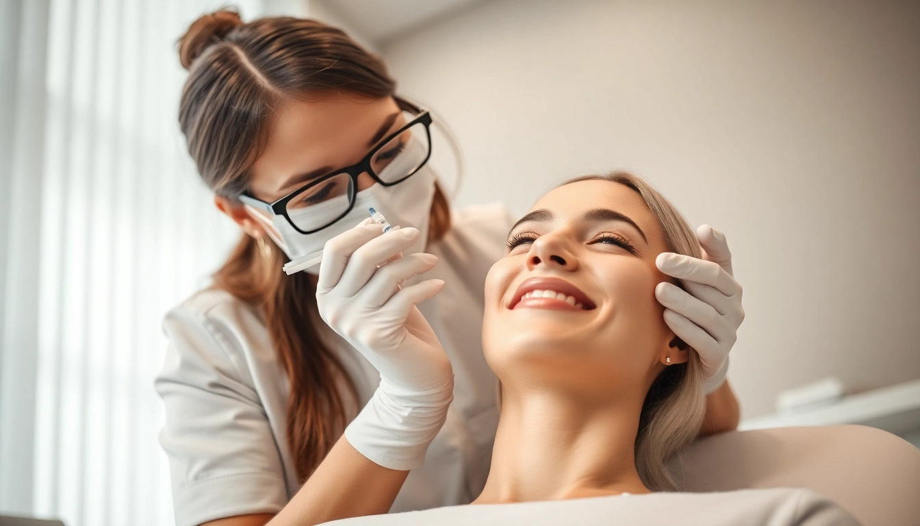 Botox Zürich treatment at SW BeautyBar Clinic; professional injector with a patient, emphasizing safety and natural results.