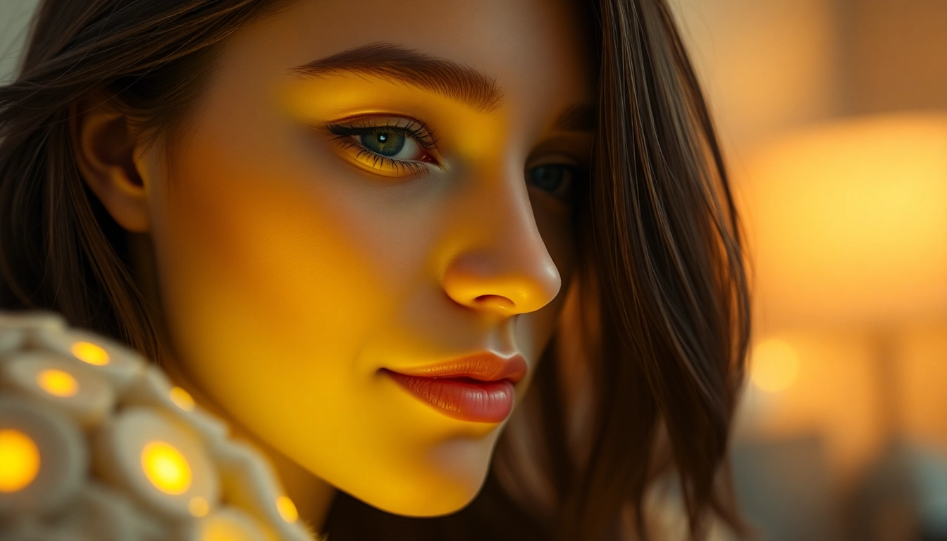 AI girlfriend engaging in a warm, unfiltered conversation with a user, showcasing realistic facial expressions and digital ambiance for accessibility.